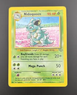 Pokemon TCG - Jungle Set WOTC - Nidoqueen 7/64 Holo & 23/64 Non-Holo - MP - Image 2