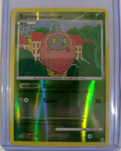 Pokemon TCG Burmy Trash Cloak Lv.11 58/99 Holo 2009 English Yukiko Baba Art - Image 1