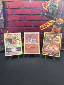 Charizard LOT Of 3 V Star Radiant And V 018/172 011/078 018/159 NM Pokemon TCG - Image 1