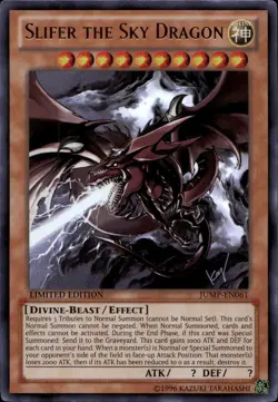 Slifer the Sky Dragon Ltd Ed Ultra JUMP-EN061 Yu-Gi-Oh! - Image 1