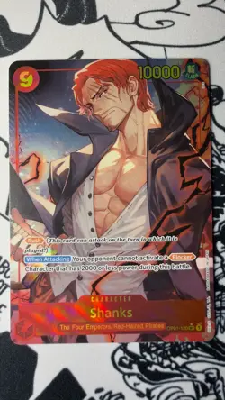 One Piece TCG-Shanks OP01-120 SEC Alt Art-PRB-01 Premium Booster English-NM - Image 1