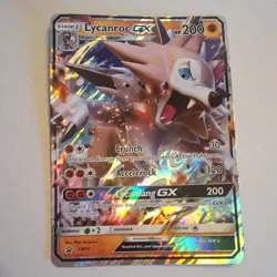 JUMBO Lycanroc GX SM14 Oversized Promo Card Full Art Holo Pokemon TCG 2017 LP - Image 4
