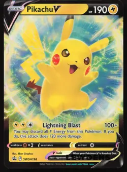 Pikachu V - SWSH198 - Ultra Rare - SWSH Black Star Promo - Pokemon Card - 1 - Image 1