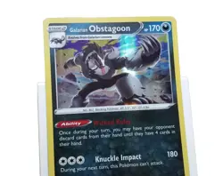 Galarian Obstagoon 037/073 Holo Rare Champion's Path Pokemon Card - Image 1