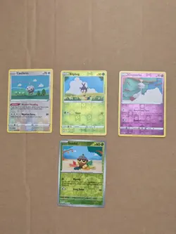 Pokemon TCG - Asako Ito Collection-Knitted Yarn Art Reverse Holo cards Lot Of 4 - Image 1