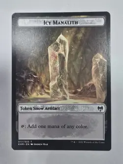 Icy Manalith Token Kaldheim Regular Magic The Gathering - Image 1