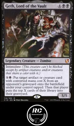Geth, Lord Of The Vault MTG NM C19 Mythic Creature Black Fast Tracked Shipping - Image 1