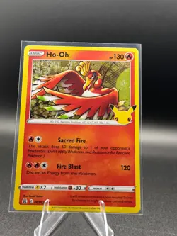 Pokemon TCG Ho-Oh 001/025 Celebrations Holo - Image 1