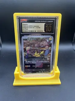Pokemon CGC10 PRISTINE Pikachu AR 2023 173/165 SV2a Japanese - Image 1