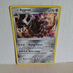 Aggron - 67/111 - Holo Rare Pokemon SM4 Crimson Invasion M/NM - Image 1