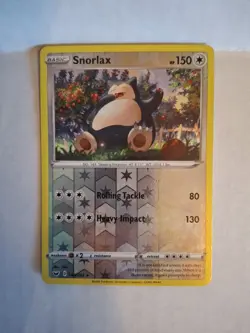Snorlax 140/202 Swsh01: Sword & Shield Reverse Holo NM Pokemon TCG - Image 3