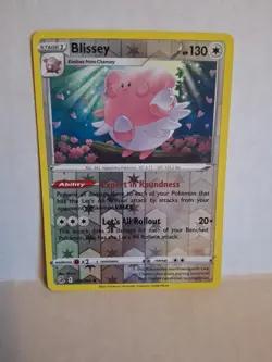 Blissey SWSH08: Fusion Strike Pokemon #203/264 Reverse Holo NM - Image 1