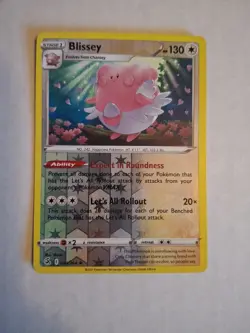 Blissey SWSH08: Fusion Strike Pokemon #203/264 Reverse Holo NM - Image 3