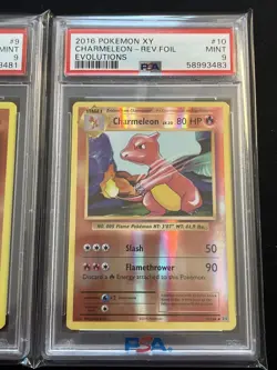 Pokemon 2016 Evolutions XY PSA 9 Charmander #8 , Charmeleon #10 Set Of 2 Mint - Image 3