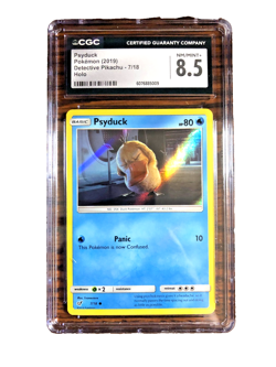 Psyduck Holo Common #7 - CGC NM/MINT+ 8.5 - 2019 Detective Pikachu - Pokemon TCG - Image 1