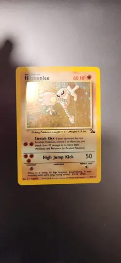 Hitmonlee 07/62 Fossil Unlimited Holo - Pokemon TCG - MP - Image 1