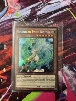 Yugioh Goddess of Sweet Revenge LCKC-EN106 Secret Rare NM - Image 1