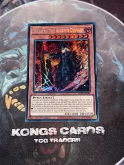 Yu-Gi-Oh MP25-EN147 "Queen of the Blazing Domain" Prismatic Secret Rare - Image 1