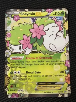 Pokemon TCG Shaymin EX XY148 Generations Holo Black Star Promo Card - Image 1