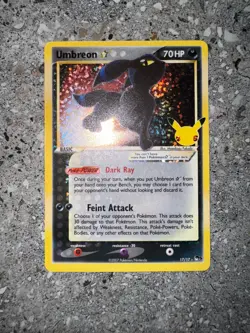 Pokemon TCG Cards Umbreon Gold Star 17/17 Celebrations Classic Collection NM - Image 3