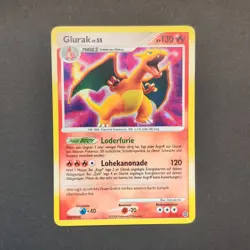 Pokemon TCG Karte - Glurak LV.55 - Rare - Holo - Ratselhafte Wunder - 3/132 - DE - Image 3