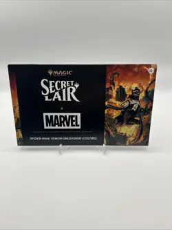 Magic the Gathering Secret Lair Marvel Spider-Man Venom Unleashed Colors Sealed - Image 1