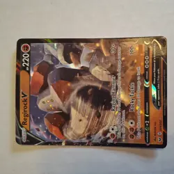Regirock V 104/202 Sword & Shield Base Set Full Art Rare Holo Pokemon TCG NM - Image 3