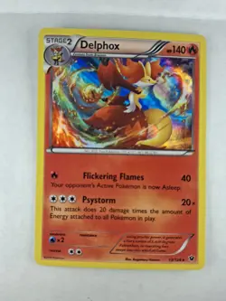Delphox 13/124 Holo Rare Pokemon TCG Fates Collide NM - Image 3