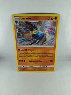 1x Lucario - SM54 - Cosmos Holo Promo - SM Black Star Promo LP Pokemon TCG - Image 1