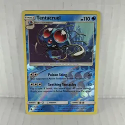 Pokemon TCG Tentacruel Sun & Moon: Guardians Rising 24/145 Reverse Holo NM - Image 1