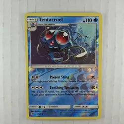 Pokemon TCG Tentacruel Sun & Moon: Guardians Rising 24/145 Reverse Holo NM - Image 3