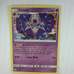 Lunala 102/236 - SM - Cosmic Eclipse Holo Pokemon TCG Near Mint Fast Shipping - Image 3