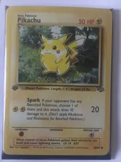 Pokemon TCG Pikachu Jungle 60/64 Regular 1st Edition Common - Image 1