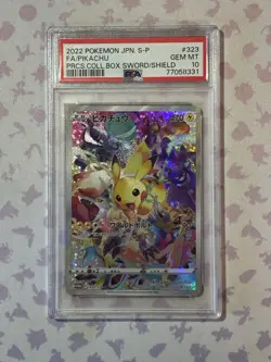 Pokemon Japanese Precious Collector Pikachu Full Art Promo 323/S-P PSA 10 - Image 1