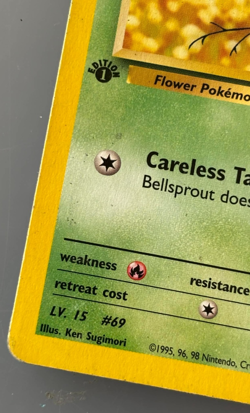 Pokemon Erika's Bellsprout 76/132 Gym Heroes 1st Edition - Image 2