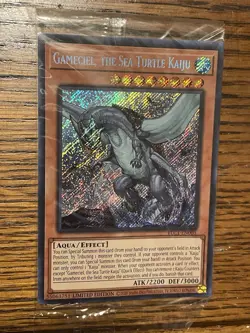 Yu-Gi-Oh! Gameciel, the Sea Turtle Kaiju BLC1-EN005 Secret Rare, Sealed - Image 1