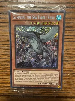 Yu-Gi-Oh! Gameciel, the Sea Turtle Kaiju BLC1-EN005 Secret Rare, Sealed - Image 2