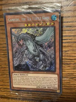 Yu-Gi-Oh! Gameciel, the Sea Turtle Kaiju BLC1-EN005 Secret Rare, Sealed - Image 3