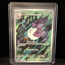 Pokemon TCG Arbok 176/162 Temporal Forces Illustration Rare Card NM Condition - Image 1