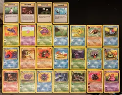 Vintage Fossil Pokemon Cards Bundle x 25 Good Condition 1999 WOTC - Image 2