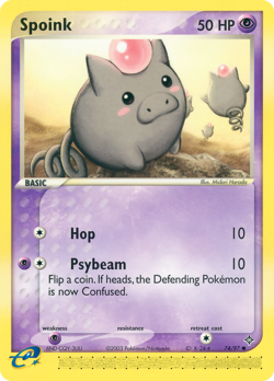 Spoink 74/97 Common | Dragon | Pokemon Card - Image 1