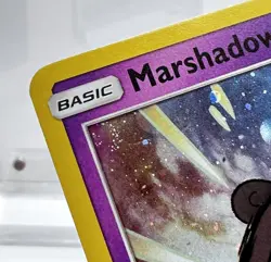 Marshadow SM85 Cosmos Holo Swirl 2017 Black Star Promo Pokemon Card LP - Image 2