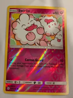 Swirlix 153/236 - Cosmic Eclipse Pokemon Reverse Holo Foil Nice! - Image 1