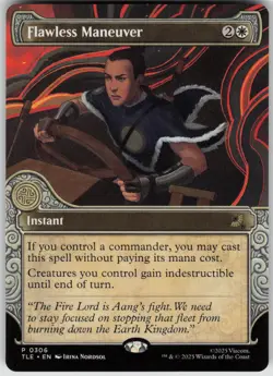 MTG Flawless Maneuver (Showcase) Normal NM Avatar: The Last Airbender: Magic 306 - Image 1