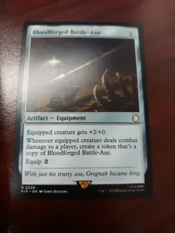 Bloodforged Battle-Axe Universes Beyond: Fallout Regular - Image 1