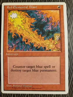 MTG Red Elemental Blast Fourth Edition Regular Common Magic The Gathering - Image 1