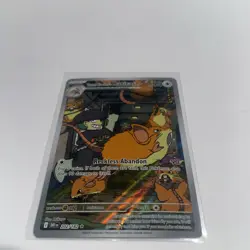 TEAM ROCKETS RATICATE POKEMON HOLO DESTINED RIVALS ILLUSTRATION RARE NM 202/182 - Image 1