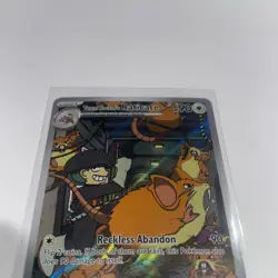 TEAM ROCKETS RATICATE POKEMON HOLO DESTINED RIVALS ILLUSTRATION RARE NM 202/182 - Image 3