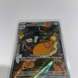 TEAM ROCKETS RATICATE POKEMON HOLO DESTINED RIVALS ILLUSTRATION RARE NM 202/182 - Image 4