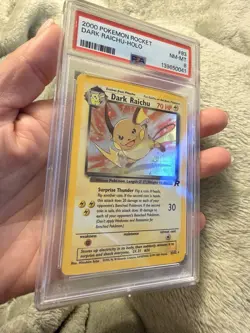 2000 POKEMON ROCKET - DARK RAICHU-HOLO- NM-MT PSA 8 #83 - Image 4